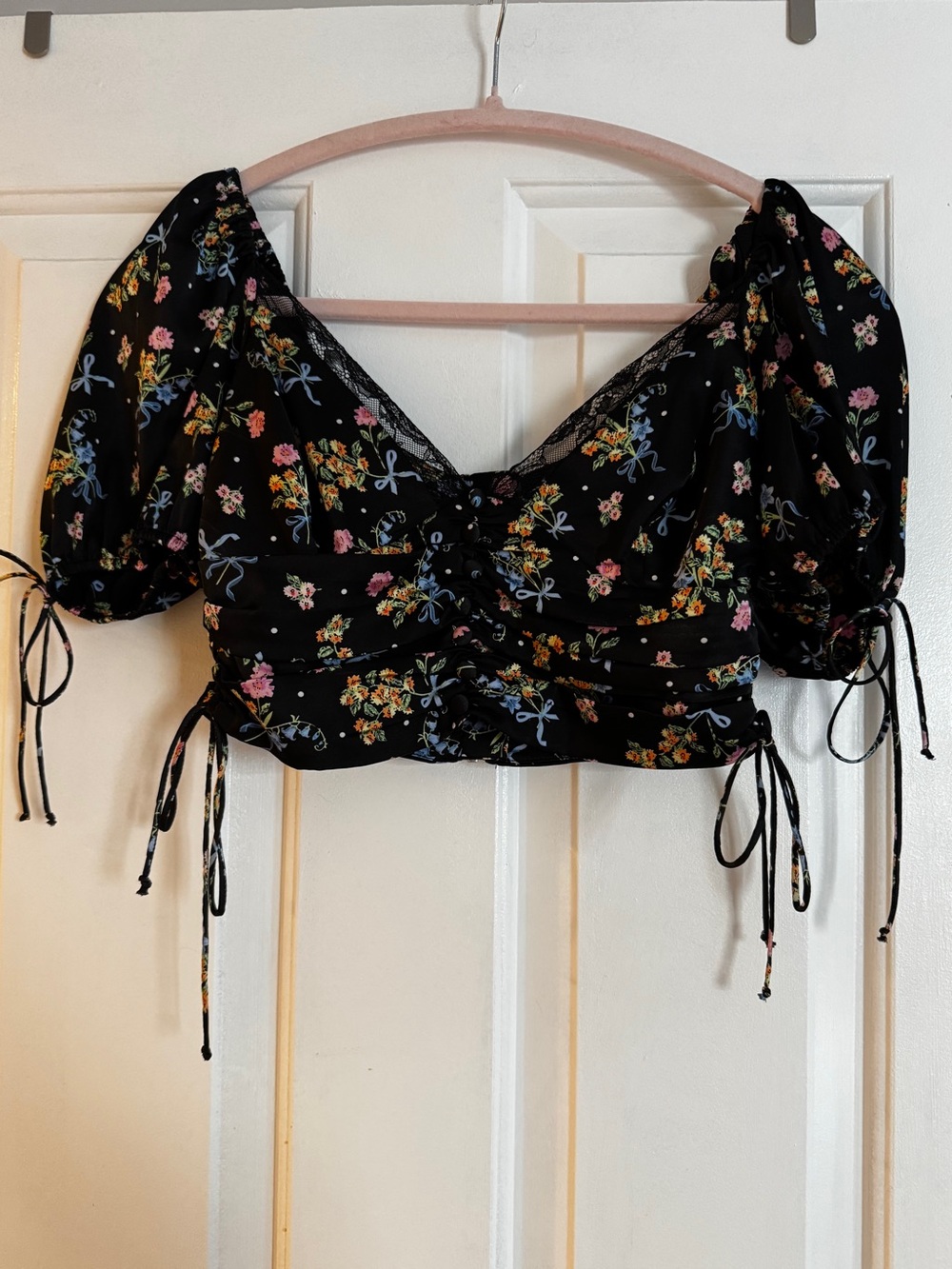 August Satin Crop Top